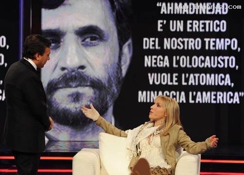 عشق یک دختر جوان ایتالیایی به ازدواج با احمدی نژاد ، www.irannaz.com
